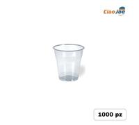 Bicchieri di Plastica 166 ml trasparenti acqua monouso catering 1000 pz