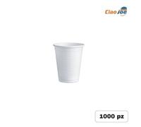 Bicchieri di Plastica 200 ml bianchi acqua monouso catering 1000 pz