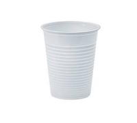 Bicchieri di plastica bianca 200cc 1000pz 10x confezioni da 100pz Monouso