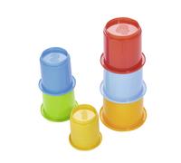 Bicchieri di plastica colorati per impilare
