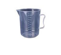 Bicchieri di plastica da 50/100/150/250/500/1000 ml Misurino graduato in plastica trasparente di alta qualità con beccuccio versatore senza manico Utensile da cucina(500ml)