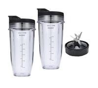 Bicchieri Di Ricambio For Frullatore, Compatibili Con Ninja, BN801-24 Oz Con 7 Alette, Parti A6HB A Prova Di Perdite