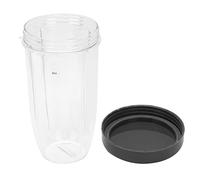 Bicchieri di Ricambio per Frullatore, 32/24 oz Bicchiere Miscelatore Trasparente in ABS, Caraffa Graduata, Borraccia da Viaggio con Coperchio per NutriBullet 900 W (32 once)
