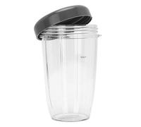 Bicchieri di Ricambio per Frullatore, 32/24 oz Bicchiere Miscelatore Trasparente in ABS, Caraffa Graduata, Borraccia da Viaggio con Coperchio per NutriBullet 900 W (24 once)