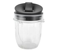 Bicchieri di ricambio per frullatori per modelli Nutri Ninja, contenitori in Tritan senza BPA da 12 once con coperchi Sip & Seal, lavabili i