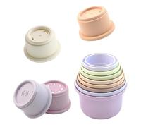 Bicchieri impilabili per Conigli, 8 Pezzi, Giocattoli Multicolori in Diverse Misure, Tazze per Snack interattive, Giocattoli impilabili per Conigli, criceti e Piccoli roditori, Divertenti