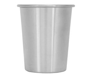 Bicchieri in acciaio inossidabile, bicchieri in metallo da 7,8 once Bicchieri impilabili riutilizzabili Tazze da tè infrangibili per la casa, il ristorante, i viaggi(D'argento)