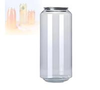 Bicchieri in Pet Trasparenti a Prova di perdite, Bottiglie di plastica monouso con Tappi in Alluminio per succhi di Frutta e Bubble Tea, compatibili con sigillatrici Automatiche, 250 ml, con