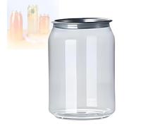 Bicchieri in Pet Trasparenti a Prova di perdite, Bottiglie di plastica monouso con Tappi in Alluminio per succhi di Frutta e Bubble Tea, compatibili con sigillatrici Automatiche, 250 ml, con