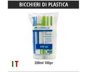 Bicchieri in plasticha usa e getta Lariplast cc. 200 x 100 bicchieri