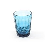 BICCHIERI IN VETRO COLORATO IN PASTA "CLASSIC" SET/6 BLU ART.09121 -