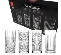 Bicchieri Misti per Cocktail in Cristallo Mixology Tumblers Set 4pz - Splende...