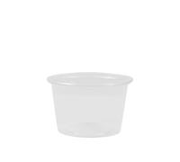 Bicchieri per condimenti, in polipropilene, rotondi, 100 ml, Ø 7,1 cm, 4,3 cm, trasparente, 50 pezzi