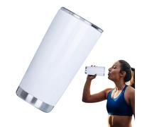 Bicchieri per sublimazione - 590 ml in acciaio isolato sottovuoto di caffè - sottile, dritto vuoto sublimazione rivestimento bicchieri tazze per trasferimento di calore