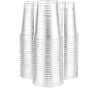 NICOLETTI BICCHIERI PET Ultra Trasparenti Bicchiere usa e getta per acqua bibite birra drink cocktail MONOUSO ALTA QUALITA' 0,3 L 0,4 L 0,5 L (1000, 500 ml)