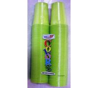BICCHIERI PLASTICA VERDE ACIDO 100 PZ