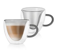 Bicchieri termici a doppia parete per caffè e tè DOUBLE 280 ml 2 pz.