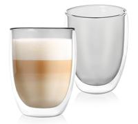 Bicchieri termici a doppia parete per caffè latte DOUBLE 370 ml 2 pz.