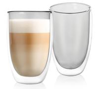 Bicchieri termici a doppia parete per caffè latte DOUBLE 460 ml 2 pz.