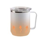 Bicchieri Termici - Tumbler Termico Isolato Sotto Vuoto In Acciaio - Bicchiere 460ml Ad Induzione Con Manico Per The Caffe Caldo Freddo | Sport Viaggio Campeggio Scuola Donne Uomini