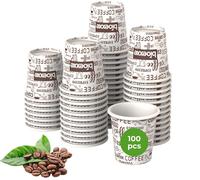 Bicchierini Caffè Carta 100Pz Da 75Ml - Bicchieri Caffe Biodegradabili Da 75Ml -