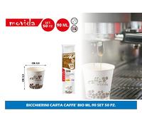 BICCHIERINI CARTA CAFFE' BIO 75/90ml