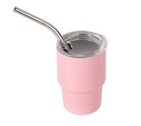 Bicchierini da Shot Mini 88,7ml, Mini Tumbler con Cannuccia Portatili Set di Bicchierini con Coperchi Bicchieri da Liquore da Bar Set Regalo Bicchierini per Cocktail Festa Viaggio Campeggio