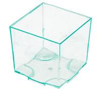 Bicchierino" Cubo" Sovrapponibili Con Base Per Snaks 4,2X4,2X4,2 Cm Verde Acqua Ps - 200 Unità