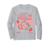 Bichi MAO Strawberry Milk Label Kawaii Fruit Cats Cute Maglia a Manica