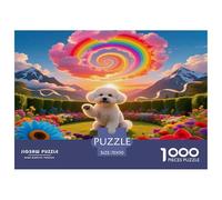 Bichon Frise 1000 Pezzi Puzzle Classici Per Adulti E Bambini A Partire Da 12 Anni Giochi Rilassamento E Intelligenza Cute Puppy Ideale Per Amanti Dei Puzzle Esperti - Decorazione Domestica 70x50cm/100