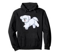 Bichon Frise Cane in Esecuzione Carino Felpa con Cappuccio