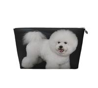Bichon Frise Cani Bianchi Animali Cani Bichon Frise, Borsa da toilette Borsa per trucco Borsa per cosmetici Borsa da toilette da viaggio portatile