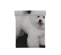 Bichon Frise Cani Bianchi Animali Cani Bichon Frise, Spremere il portafoglio superiore da donna Borsa portaoggetti Piccola portamonete Portamonete