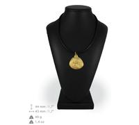 Bichon Frise - collana rivestita d’oro, alta qualità Art Dog IT