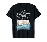 Bichon Frise Dog Camicia da Notte Pigiama Maglietta