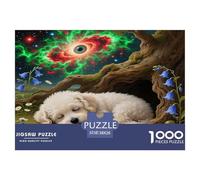 Bichon Frise Jigsaw Puzzle,1000 Pezzi Classici, Per Adulti E Bambini Da 14 Anni E Più Giochi Del Cervello Cute Puppy Perfetto Per Appassionati Di Esperti - Decorazione Della Casa 38x26cm/1000pcs