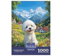 Bichon Frise Jigsaw Puzzle Impossible 1000 Pezzi Decorazione Per La Casa. Giochi Rilassamento E Intelligence Per Adulti E Ragazzi Da 14 Anni 70x50cm/1000pcs