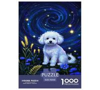 Bichon Frise Jigsaw Puzzle Impossible 1000 Pezzi Decorazione Per La Casa. Giochi Rilassamento E Intelligence Per Adulti E Ragazzi Da 14 Anni 70x50cm/1000pcs