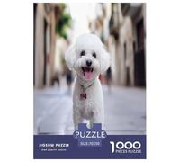 Bichon Frise Jigsaw Puzzle Impossible 1000 Pezzi Decorazione Per La Casa. Rilassamento E Intelligence Per Adulti E Bambini Da 12 Anni 70x50cm/1000pcs
