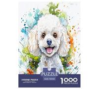 Bichon Frise Jigsaw Puzzle Impossible 1000 Pezzi Decorazione Per La Casa. Rilassamento E Intelligence Per Adulti E Bambini Da 12 Anni 70x50cm/1000pcs