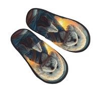Bichon Frise Pantofole da meditare per donne e uomini calde morbide calde pantofole da donna pantofole da camera da letto pantofole pelose invernali scarpe da interno