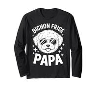 Bichon Frise Papa Divertente Bichon Frise Maglia a Manica