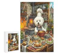 Bichon Frise Puzzle 1000 Pezzi Giocattolo Educativo Premium Cute Animal Pets Per Bambini E Ragazzi Dai 5 Anni Intelligenza Creativa Idea Regalo Natale E Pasqua 1000 PCS