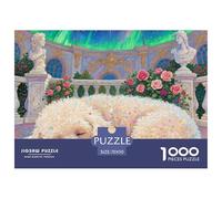Bichon Frise Puzzle 1000 Pezzi Per Adulti Pet Dog Perfetto Per Appassionati Di Puzzle Puzzle Per Gioco Familiare Regalo Per Amore E Amico Decorazione Della Famiglia 70x50cm/1000pcs