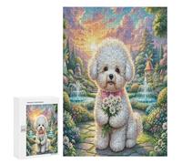 Bichon Frise Puzzle 1000 Pezzi Rilassamento Per Adulti Rompicapo Pressione Ridotta Giochi Da Tavolo Solo O in Gruppo Regalo Amico E Colleghi Di Lavoro 300 PCS