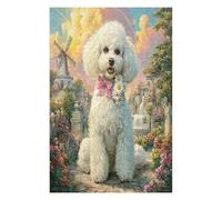 Bichon Frise Puzzle 1000 Pezzi Sfida Rompicapo Estrema Cute Animal Pets Impossibile Da Completare Per Collezionisti Esperti Regalo Per Chi Ama Le Sfide 1000 PCS