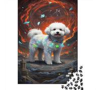Bichon Frise Puzzle 1000 Pezzi, Strumento Cognitivo, Progetto Condiviso, Opera Da Mostrare 1000pcs (75x50cm)