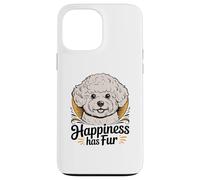 Bichon Frise Ritratto Felicità Ha Pelliccia Custodia per iPhone 13 Pro Max