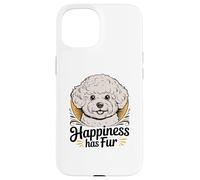 Bichon Frise Ritratto Felicità Ha Pelliccia Custodia per iPhone 15