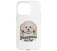 Bichon Frise Ritratto Felicità Ha Pelliccia Custodia per iPhone 15 Pro Max